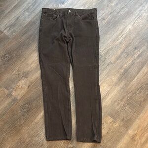 Levi's 511 Men’s Corduroy Brown Pants Size 36 x 34 Classic‎ Style
